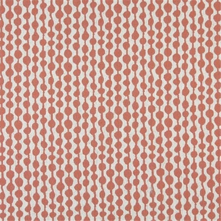 Designer Fabrics Designer Fabrics K0010C 54 in. Wide Persimmon And Off White; Circle Striped; Designer Quality Upholstery Fabric K0010C